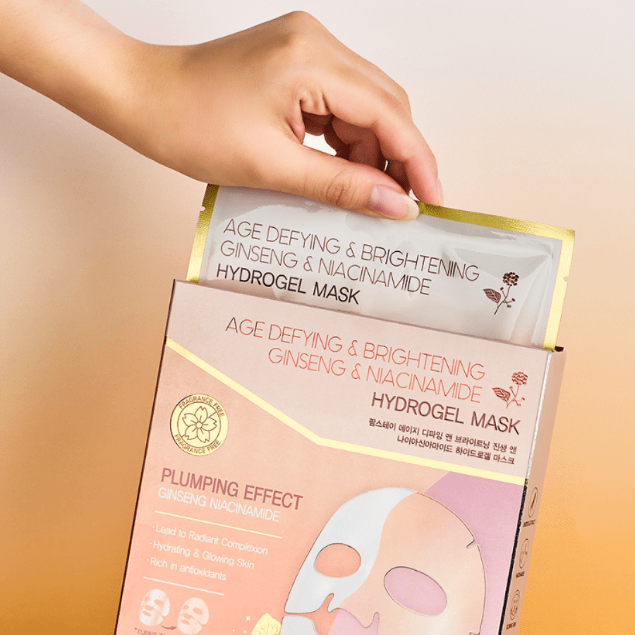 Farmstay Age Defying & Brightening Ginseng & Niacinamide Hydrogel Mask - UShops