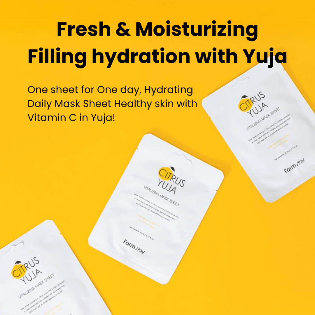 Farmstay Citrus Yuja Vitalizing Mask Sheet (1 sheet) - UShops