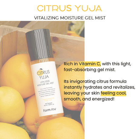 Farmstay Citrus Yuja Vitalizing Moisture Gel Mist (120ml) - UShops