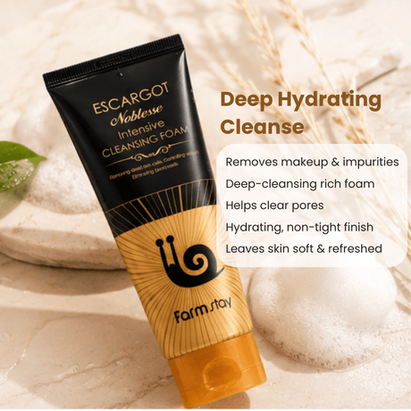Farmstay Escargot Noblesse Intensive Cleansing Foam (180ml) - UShops