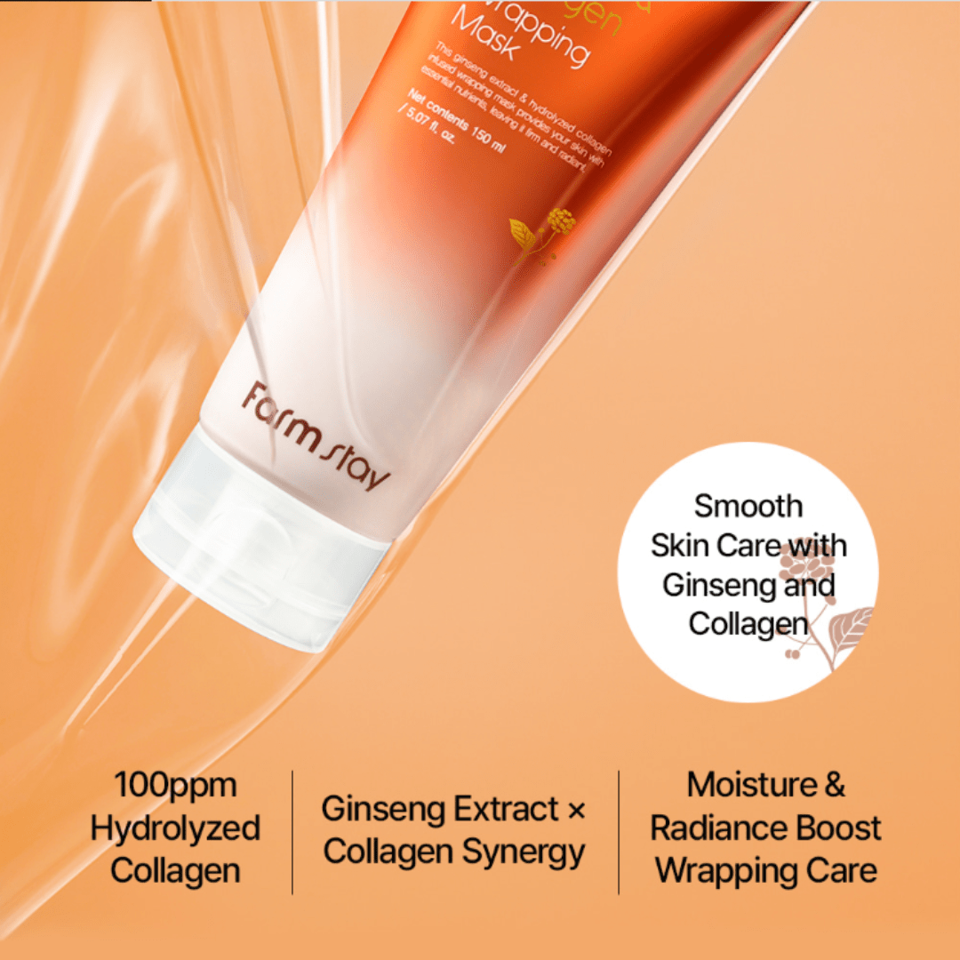 Farmstay Ginseng & Collagen Wrapping Mask 150ml - UShops