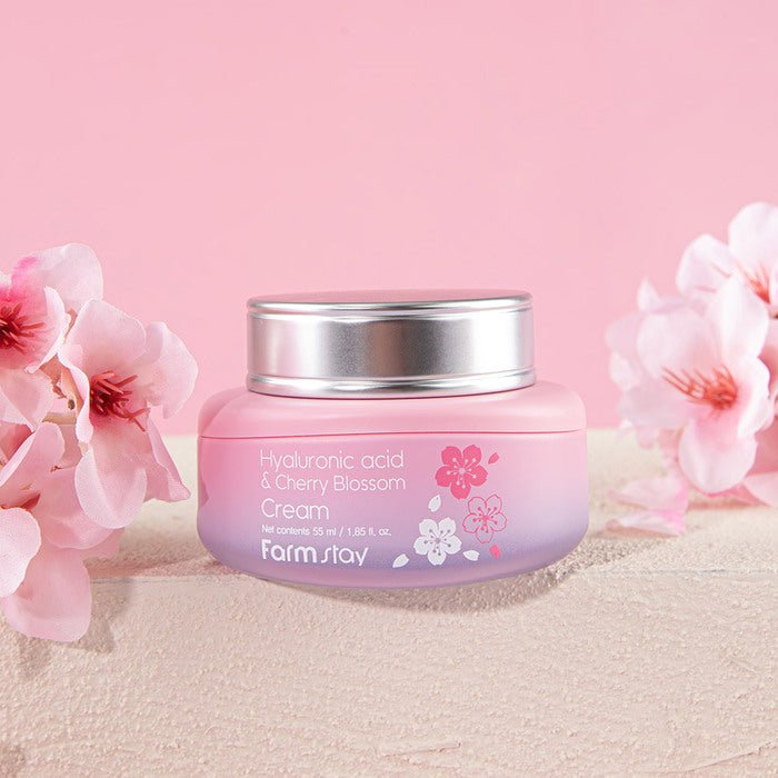 Farmstay Hyaluronic Acid & Cherry Blossom Cream (55ml) - UShops