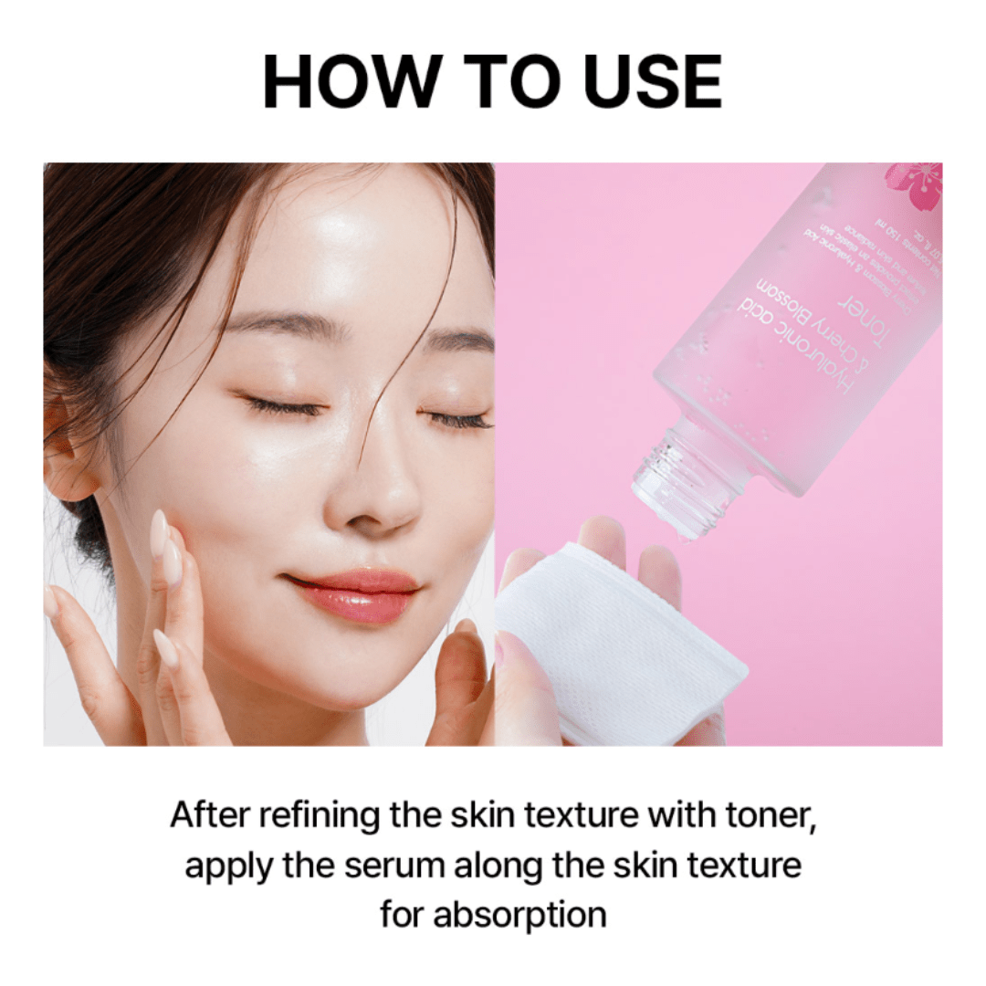Farmstay Hyaluronic Acid & Cherry Blossom Toner (150ml) - UShops
