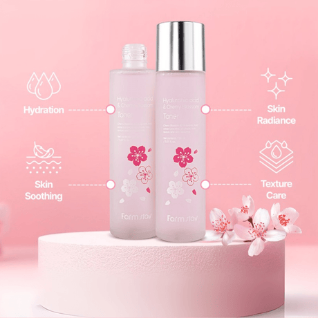 Farmstay Hyaluronic Acid & Cherry Blossom Toner (150ml) - UShops
