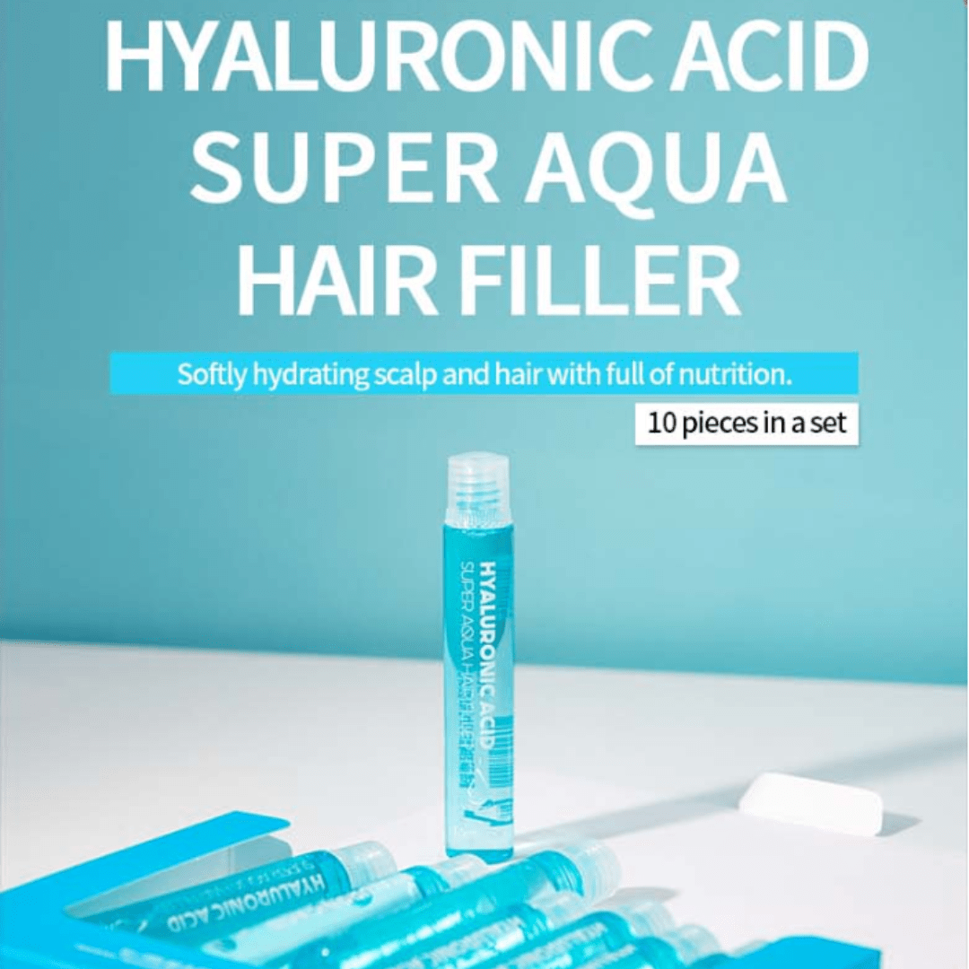 Farmstay Hyaluronic Acid Super Aqua Hair Filler (13ml x 10) - UShops
