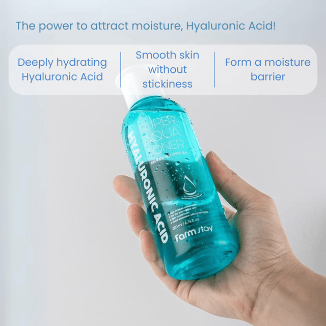 Farmstay Hyaluronic Acid Super Aqua Toner (200ml) - UShops