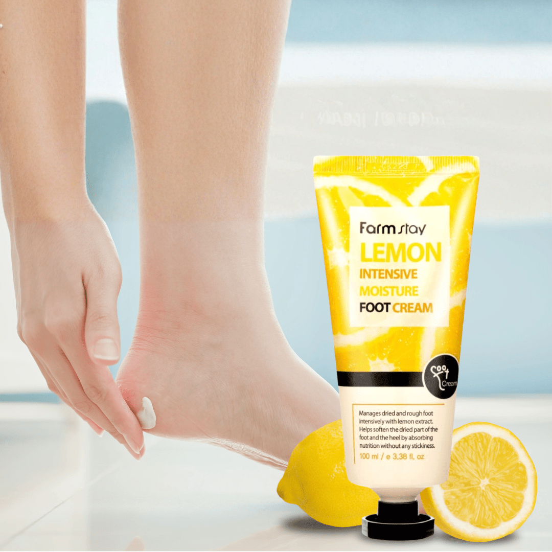 Farmstay Lemon Intensive Moisture Foot Cream (100ml) - UShops
