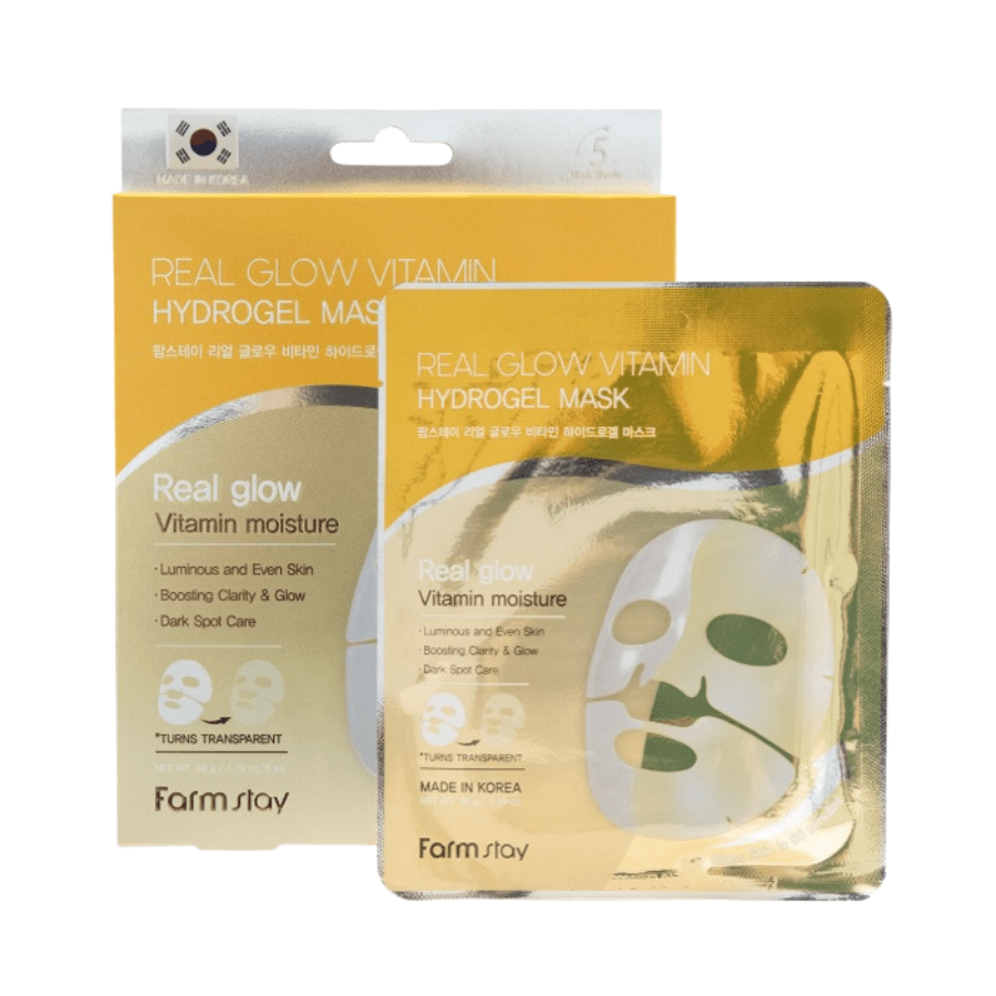 Farmstay Real Glow Vitamin Hydrogel Mask - UShops