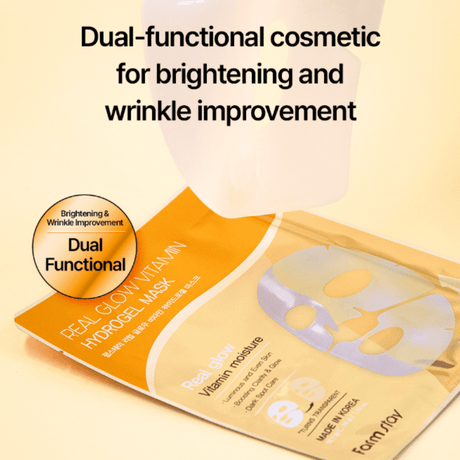 Farmstay Real Glow Vitamin Hydrogel Mask - UShops