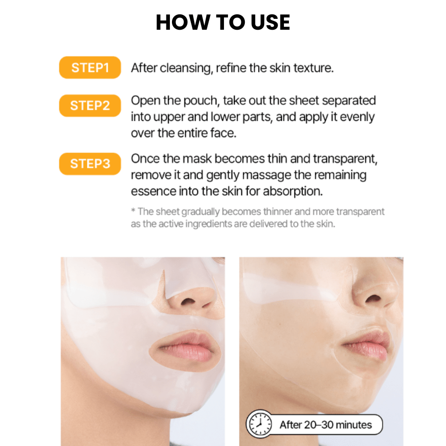 Farmstay Real Glow Vitamin Hydrogel Mask - UShops