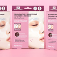 Farmstay Rejuvenating & Brightening Collagen & Red been Hydrogel Mask - UShops