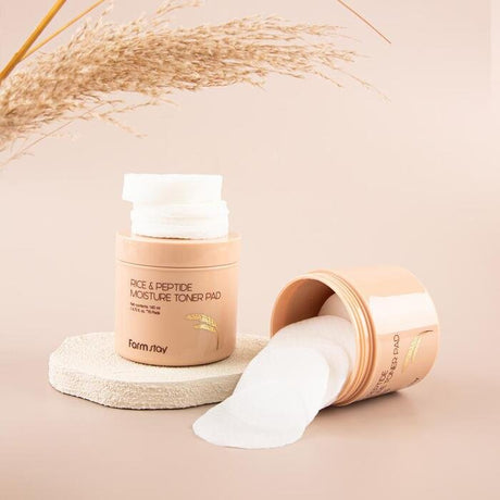 Farmstay Rice & Peptide Moisture Toner Pad 140ml/ 70pads - UShops