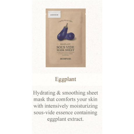 SKINFOOD Sous Vide Mask Sheet - Eggplant (1 pc) - UShops