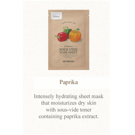SKINFOOD Sous Vide Mask Sheet - Paprika (1 pc) - UShops