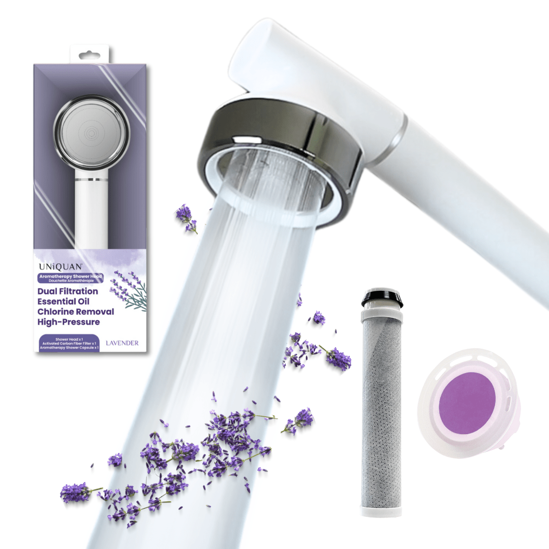 UNIQUAN Aromatherapy Shower Head - Lavender - UShops