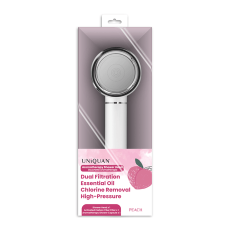 UNIQUAN Aromatherapy Shower Head - Peach - UShops