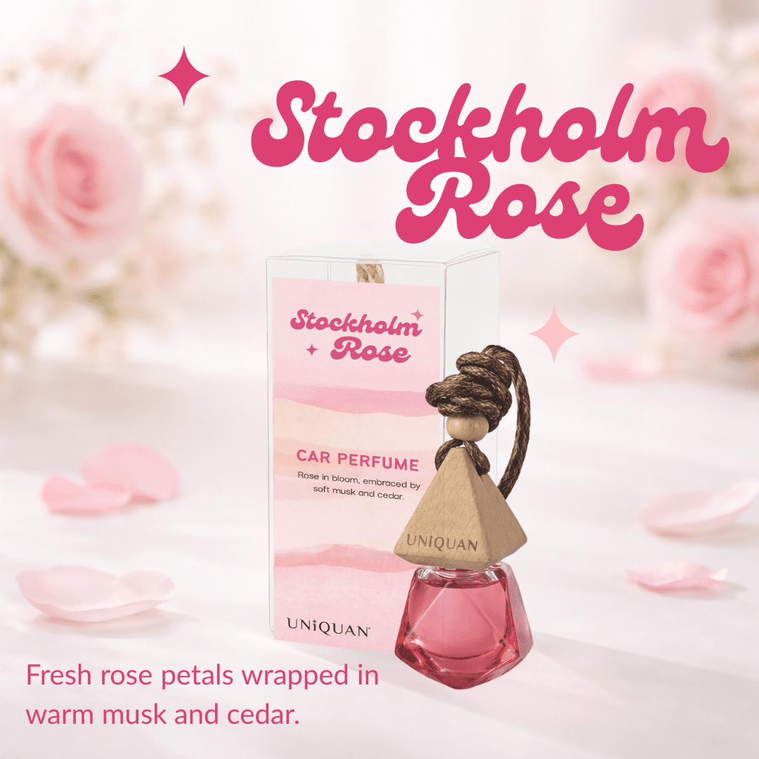 UNIQUAN Wooden Hanging Car Perfume (7ml) (4 scents) - UShops