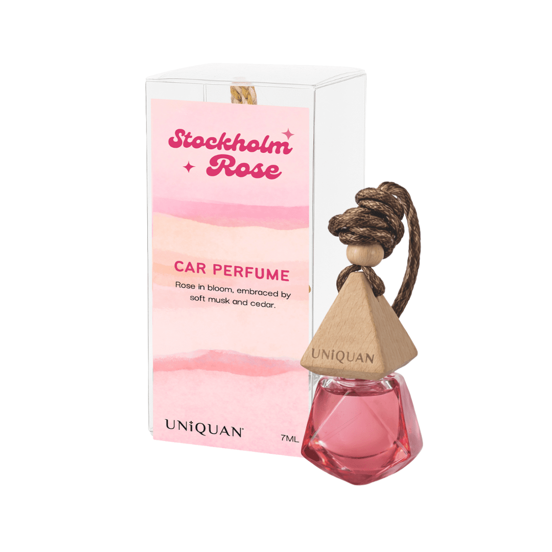 UNIQUAN Wooden Hanging Car Perfume (7ml) (4 scents) - UShops