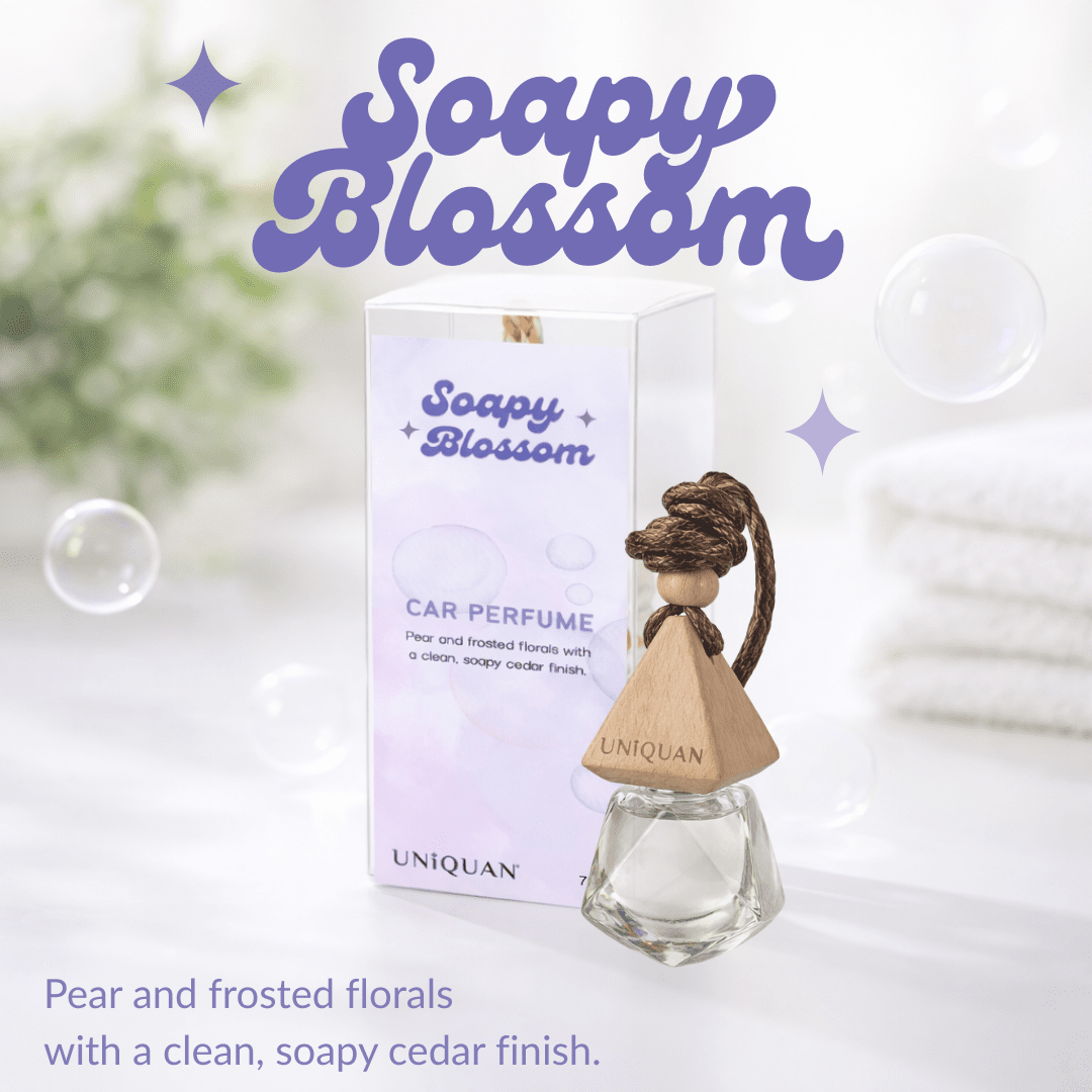 UNIQUAN Wooden Hanging Car Perfume (7ml) (4 scents) - UShops