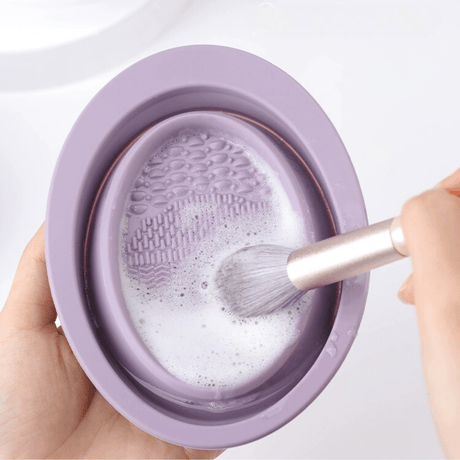 UShops Foldable Silicone Makeup Brush Cleaning Bowl (2 Colors) - UShops