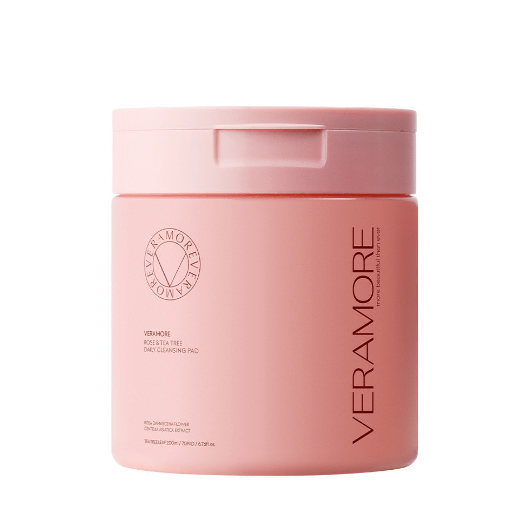 Veramore Rose & Tea Tree Daily Cleansing Pad (70 pads) - UShops