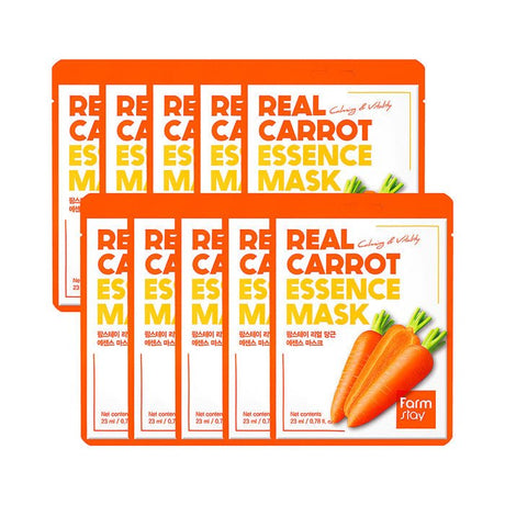 Farmstay Carrot Essence Mask Nourishes and hydrates dry skin, improve texture, neutralizes free radicals, soothes irritation