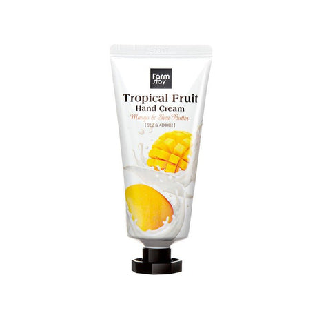 Nourish hands with mango & shea butter hand cream. Fast absorbing, long-lasting, and fruity aroma. Care for skin and nails.