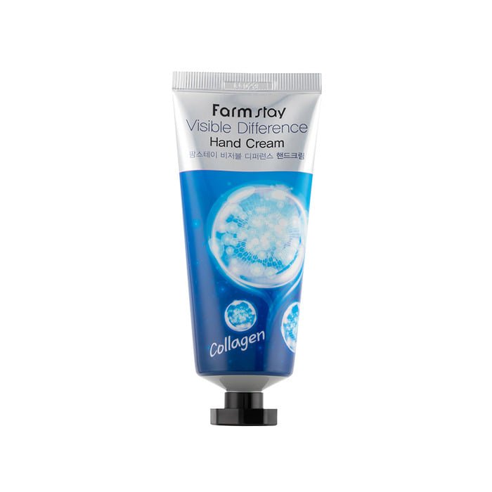Farmstay Collagen Hand Cream Moisturize and soften hands. Ideal for dry, rough skin. Deep hydration for healthy cuticles.