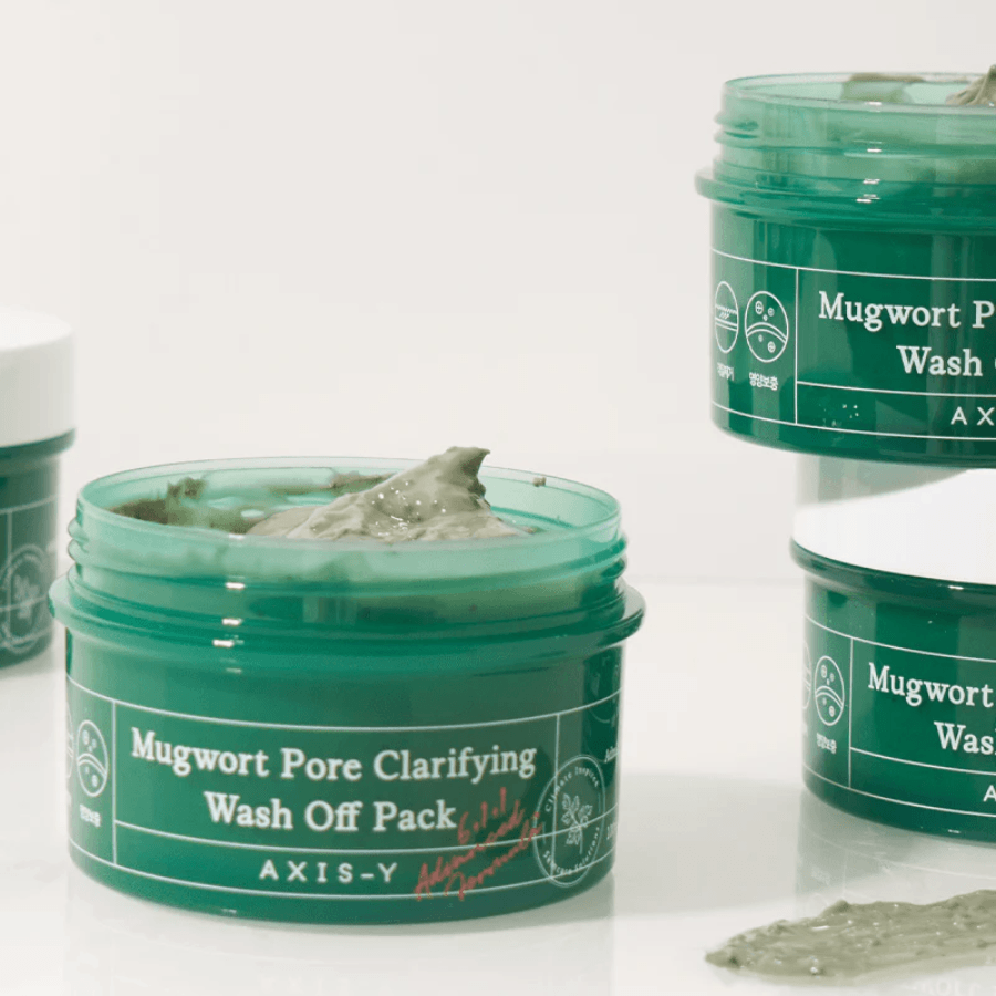 AXIS-Y Mugwort Pore Clarifying Wash Off Pack: Clears pores, soothes skin, gentle exfoliation. Inspired by #StayStrongCampaign