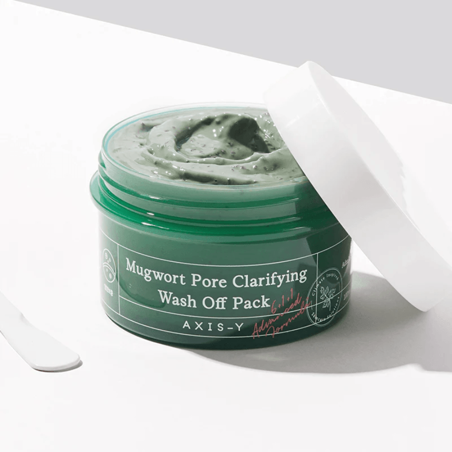 AXIS-Y Mugwort Pore Clarifying Wash Off Pack: Clears pores, soothes skin, gentle exfoliation. Inspired by #StayStrongCampaign