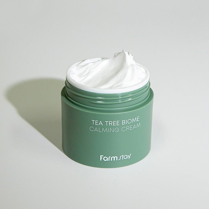 Farmstay Tea Tree Biome Calming Cream - Korea Korean Skincare Face Cream - Ushops