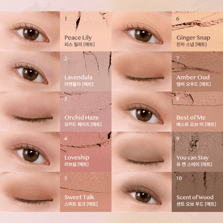 CLIO Pro Eye Palette (21AD) #09 Botanic Mauve - UShops, Silky Texture, Matte Shadows,Eyeshadow Palette, Natural Makeup