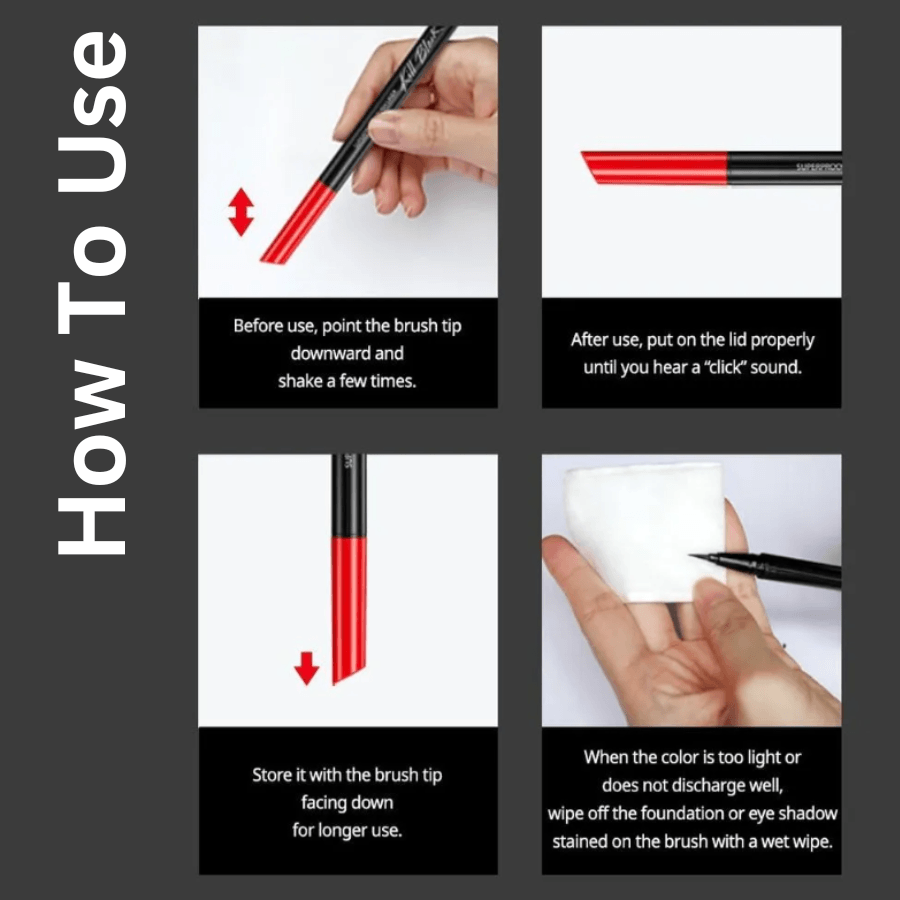 CLIO Superproof Pen Liner Kill Brown #04 Maroon Brown - UShops, Super-proof Pen Liner, Waterproof Pen Liner, Smudge-free