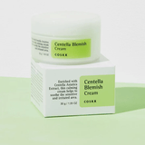 COSRX Centella Blemish Cream: Soothes sensitive skin, calms redness and helps prevent dark acne scars. With Centella Asiatica