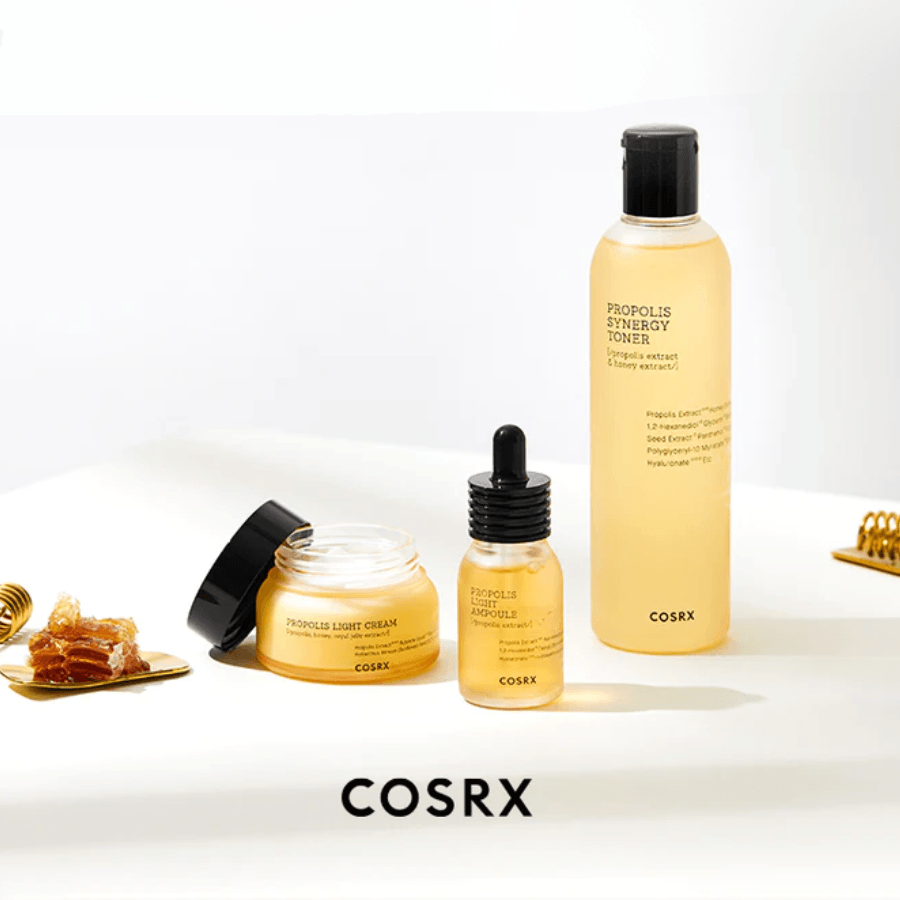 COSRX Full Fit Propolis Synergy Toner: Boosting toner with Propolis and Honey extract. Glowing, smooth, plump, nourished skin