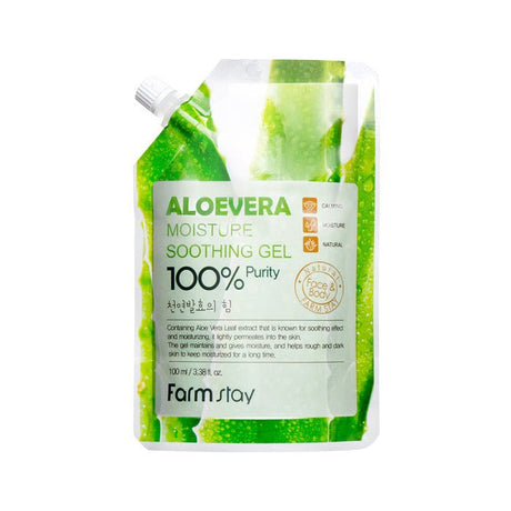 Farmstay Aloe Vera Moisture Soothing Gel - Calming Sensitive skin - Ushops
