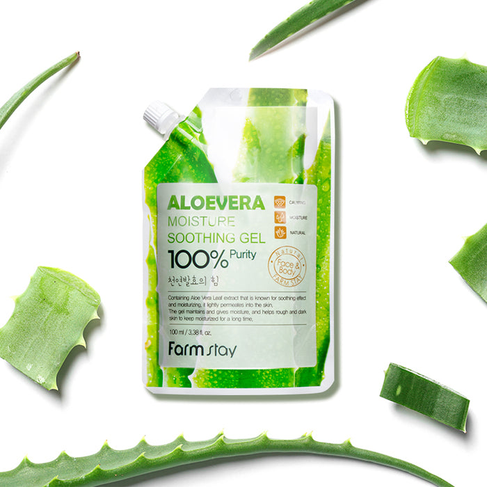 Farmstay Aloe Vera Moisture Soothing Gel - Calming Sensitive skin - Ushops