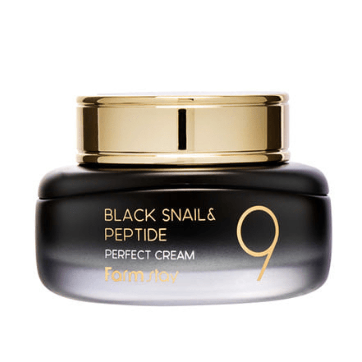 Farmstay Black Snail & Peptide 9 Perfect Cream Fights aging, improves elasticity, moisturizes, brightens and reduces wrinkles