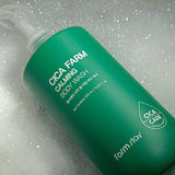 Farmstay Cica Farm Body Wash: Balances skin's oil and water ratio. Soothes and nourishes with Centella Asiatica. pH-balanced