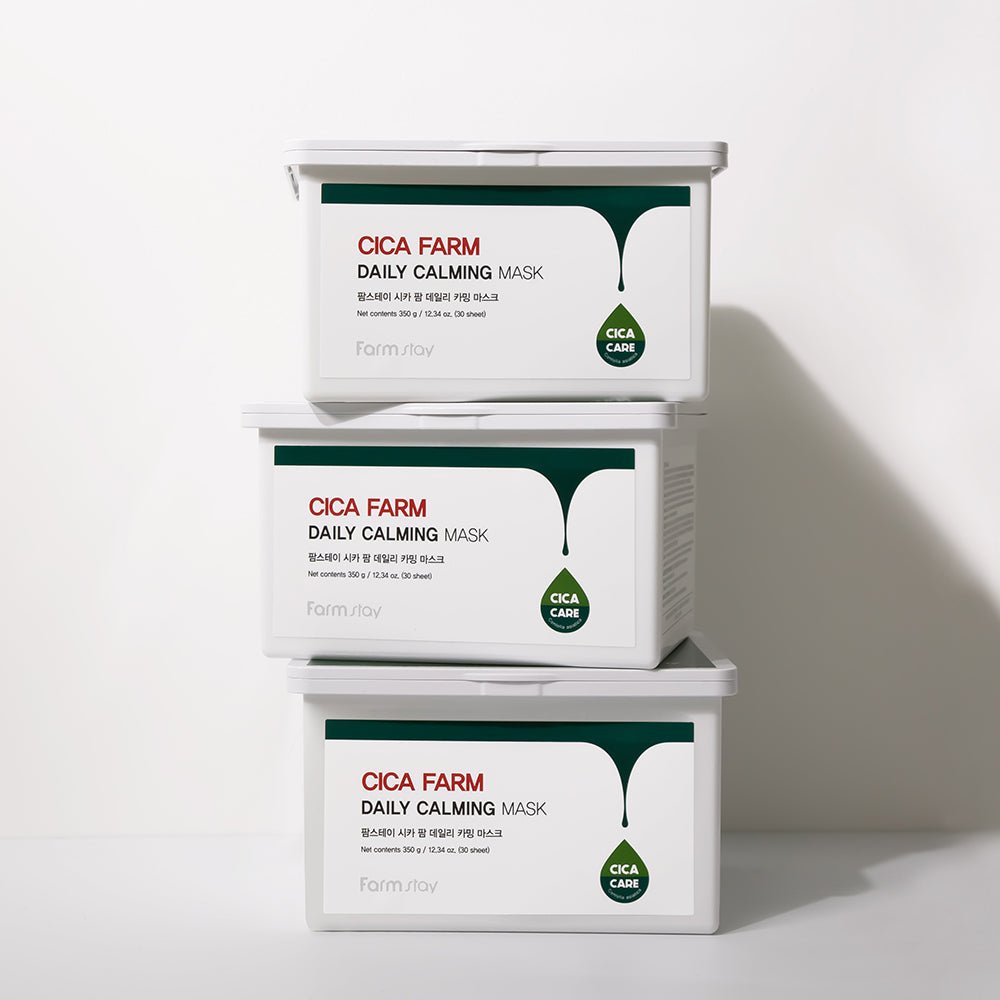 Farmstay Cica Farm Daily Calming Mask: Convenient pull-out type mask. Moisture layering care for clear and lively skin.