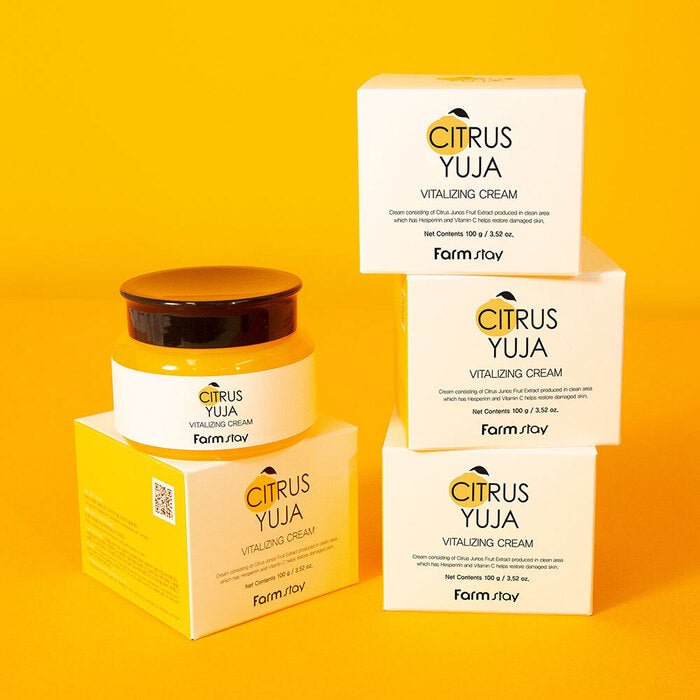 Farmstay Citrus Yuja Cream: Deeply moisturizes and nourishes dry skin. Creates a protective layer. Long-lasting hydration.