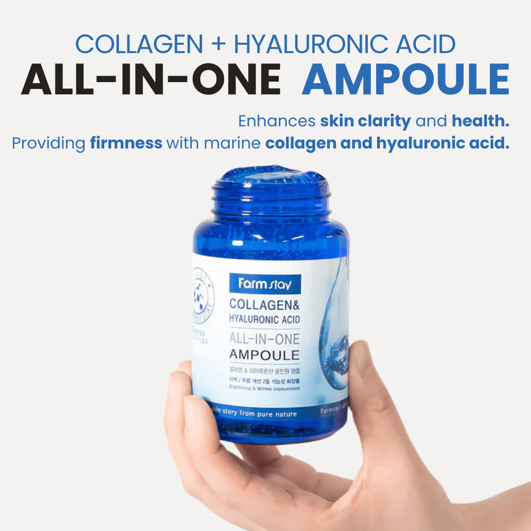 Farmstay Collagen & Hyaluronic Acid All-in-One Ampoule (250ml) - UShops
