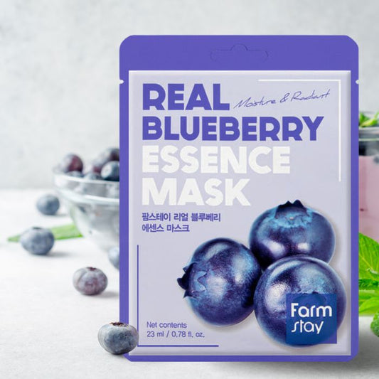 Farmstay Real Blueberry Essence Mask (10 Sheets) - UShops