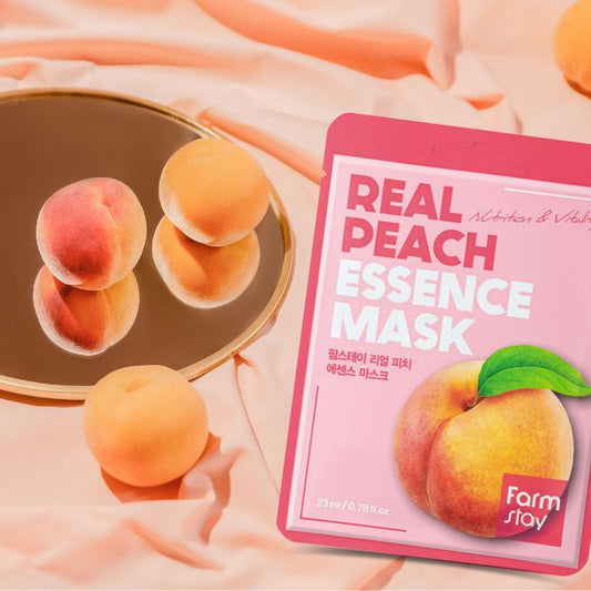 Farmstay Real Peach Essence Mask (10 sheets) - UShops