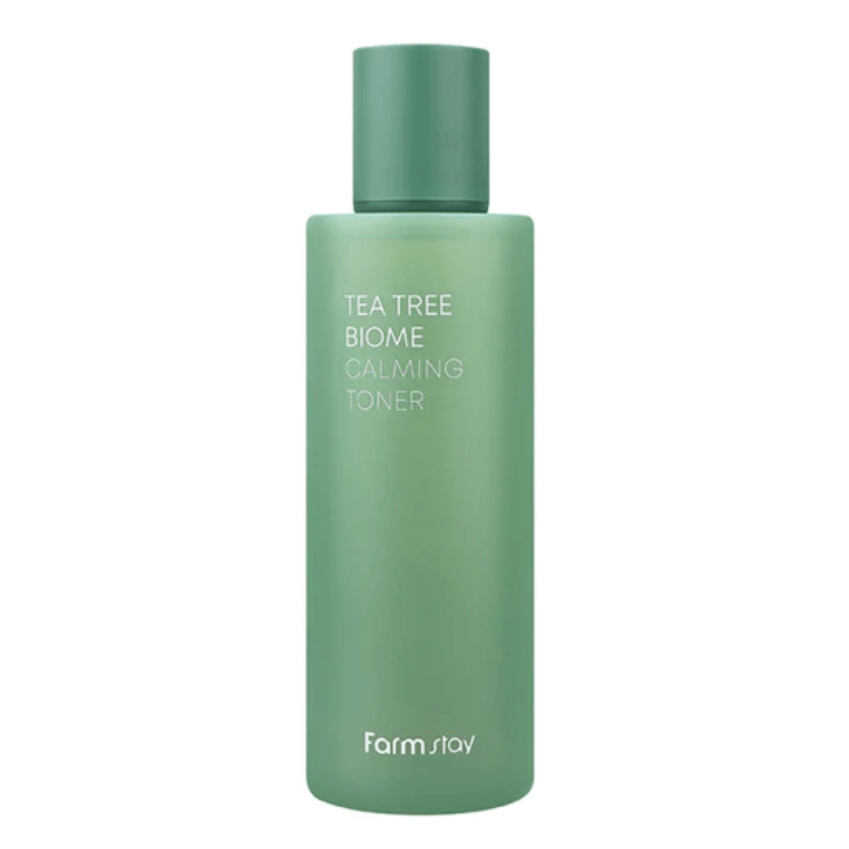 Farmstay Tea Tree Biome Calming Toner: Refreshes and balances skin, soothes irritation, boosts hydration, reduces wrinkles.