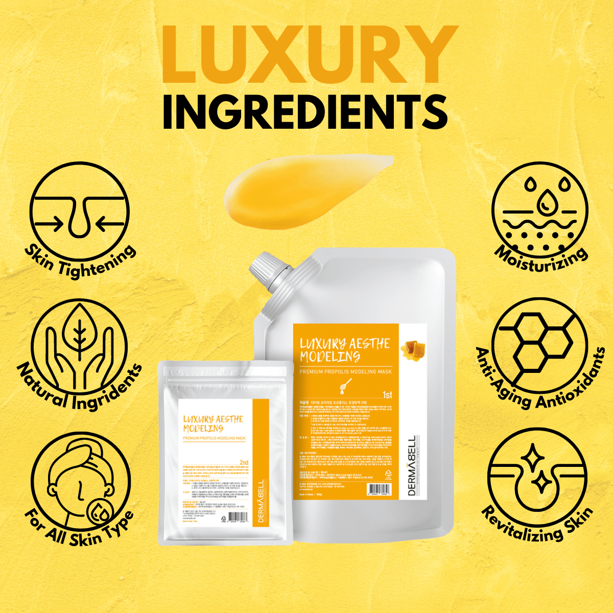 Hydro Jelly Modeling Mask - Propolis Honey - Dermabell - Ushops - Korean Skin Care