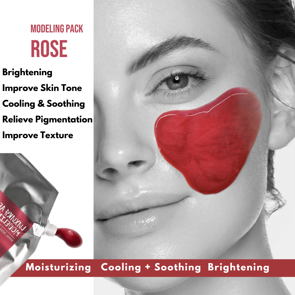 Hydro Jelly Modeling Mask - Rose - Dermabell - Ushops - Korean Skin Care