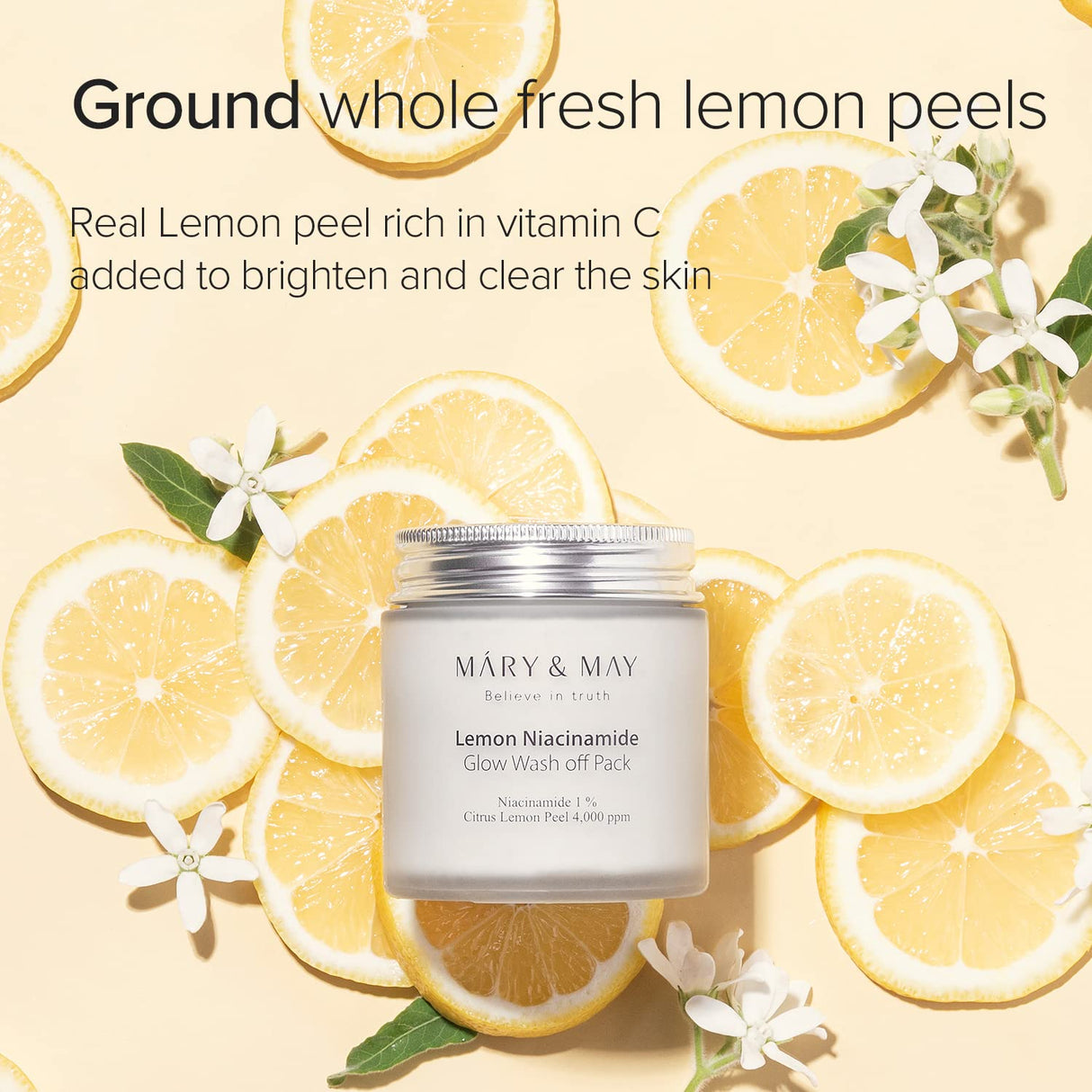 Mary&May Lemon Niacinamide Glow Wash Off Pack (30g/125g) - UShops