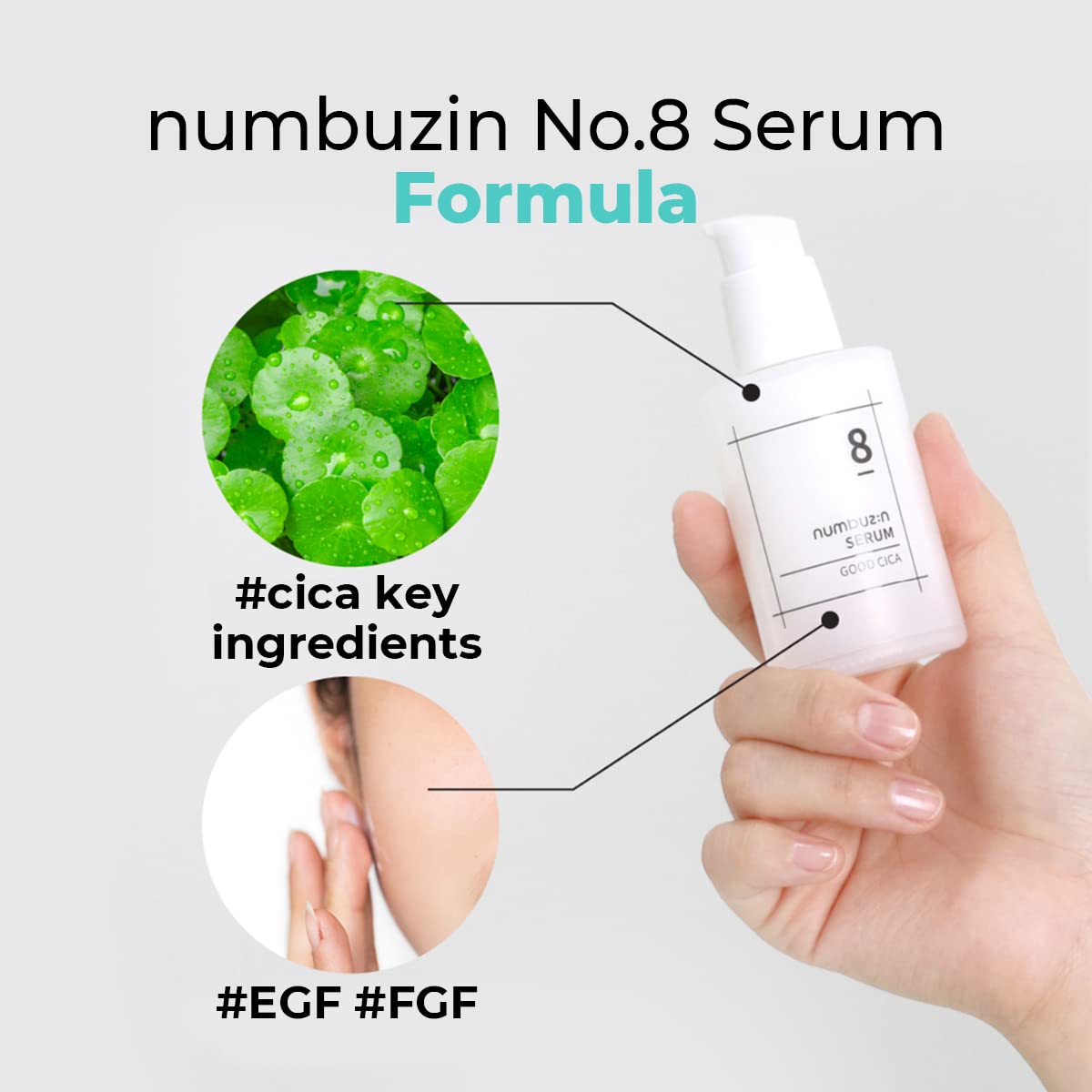 Numbuzin No.8 Fine Cica Serum (50ml) - UShops