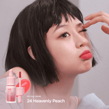 Peripera Ink Airy Velvet Lip Tint Peaches Collection (5 Colors) - UShops, Bright orange-toned pink, Cool magenta-leaning pink